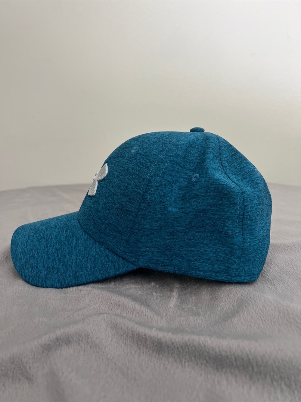 Under Armour Mens Blitzing 3.0 Teal Heather Stretch Fit Hat LG/XL - Picture 2 of 9